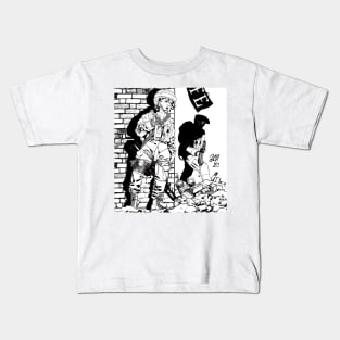 Cornered, Wounded & Bladed Kids T-Shirt